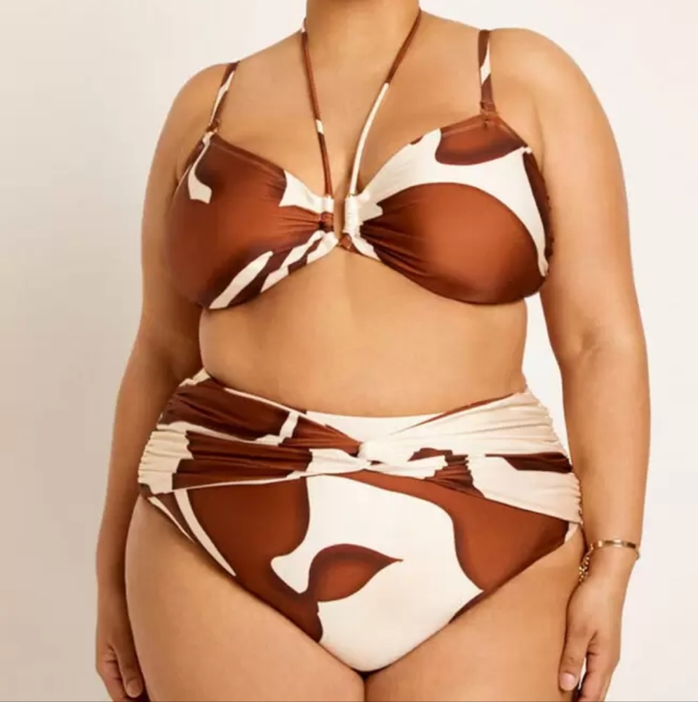 Eloquii Printed Bikini Set